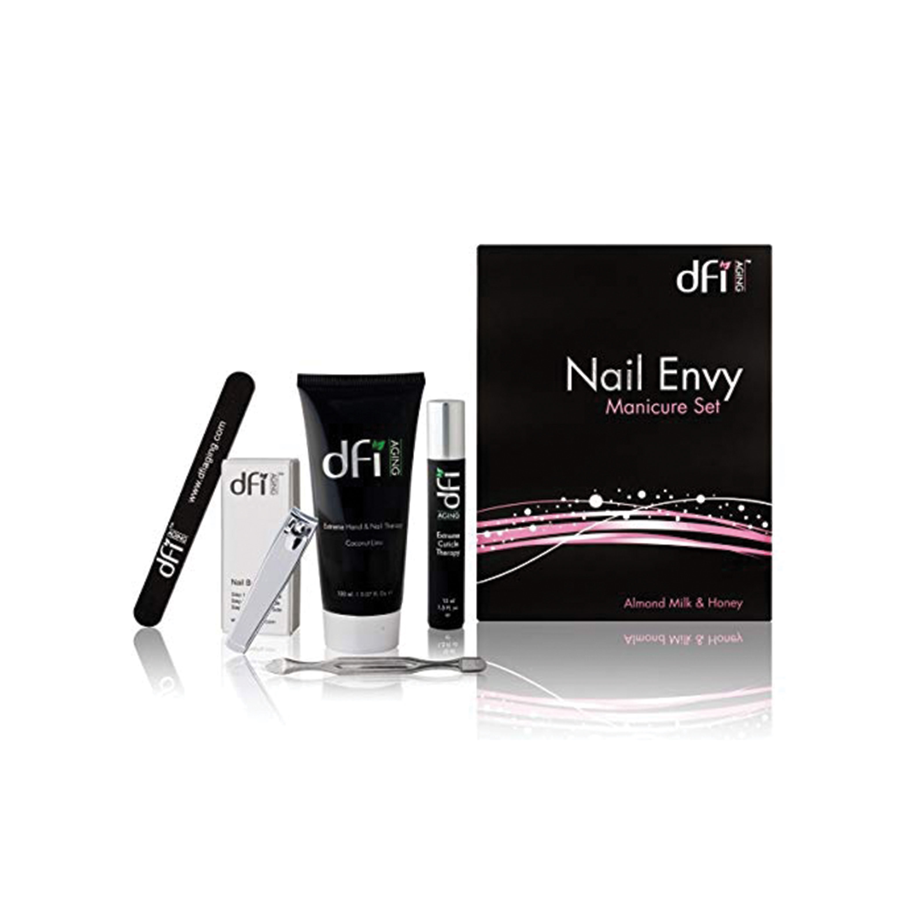 Product Branding and Packaging Design for dfi Aging Skincare's Nail Envy Kit